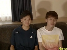 Japanese teen blows load japan gay porn threesome