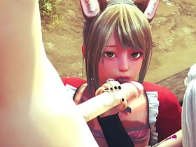 Yaoi Femboy - Threesome Femboys Hard Sex - Sissy crossdress Japanese Asian Manga Anime Game Porn Gay asian gay porn black