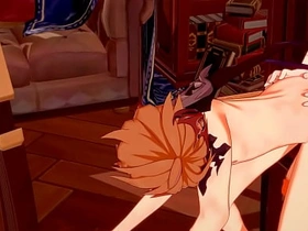 Genshin Impact Yaoi - Zhongli x Tartaglia Blowjob and fucked - Sissy crossdress Japanese Asian Manga Anime Game Porn Gay telegram gay asian porn