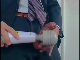 スーツで淫語オナニー passionate gay chinese porn