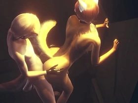 Furry Yaoi - Fox gives boy a handjob then fucks him against the wall in an alley - Anime Manga Asian Japanese Game Porn Gay big dick chinese bottom gay porn