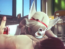 Yaoi Femboy - Fox Femboy having sex in class - Sissy crossdress Japanese Asian Manga Anime Film  Game Porn Gay japanese gay porn dildo