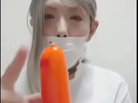 女装子 - ちあみ おしりでソーセージを食べます taiwanese hunk gay porn