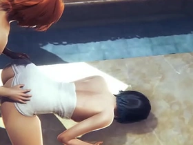 Genshin Impact - Venti Hardsex a public bath - Sissy crossdress Japanese Asian Manga Anime Game Porn Gay gay porn asian creampie