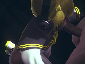 Vocaloid Femboy Yaoi - Can Len swallow this big cock? - Japanese Asian Manga anime game porn gay chinese and indian gay porn