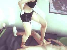 Yaoi Femboy - Alan is a naugthy cat boy plays with his hands and feet - Japanese asian manga anime 3D sissy gay porn japanese porn gay massage