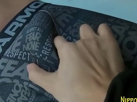 Japanese twink cums pov japanese gay porn massage video