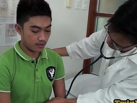 Gay doctor seduces nympho Asian patient in medical room muscled asian gay porn
