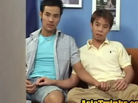 Japanese twink dick blowing before bareback doggy sex kong japan gay porn