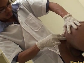 Asian pissing twink barebacked by doctor after anal exam asian gay massage porn video
