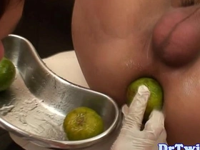 Asian twink prostate checked with big dildo fuck asian gay porn