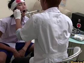 Asian twink fucked in ass and seduced by doctor in office chinese gay homies porn