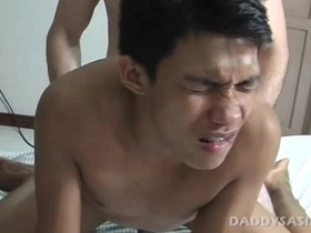 Daddy Fucks Asian Twink Benjie glory hole chinese gay porn