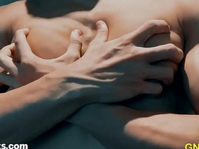 Hot Fitness trainer Asian Guy getting worshipped and Nipple Played! asian gay porn public